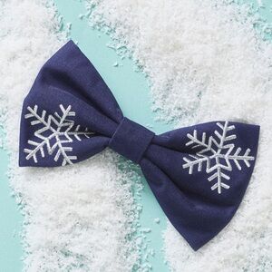 The Foggy Dog Embroidered Dog Bow Tie